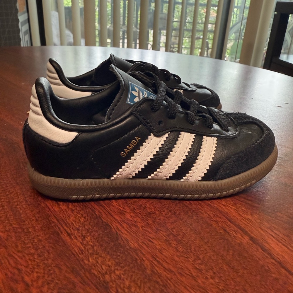 Adidas Samba Black Leather Sneakers